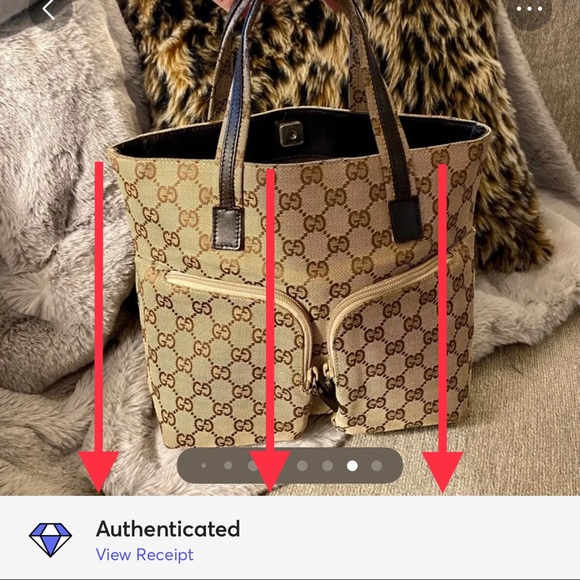 SOLD Authentic Gucci Monogram Hand Bag - Picture 3 of 14